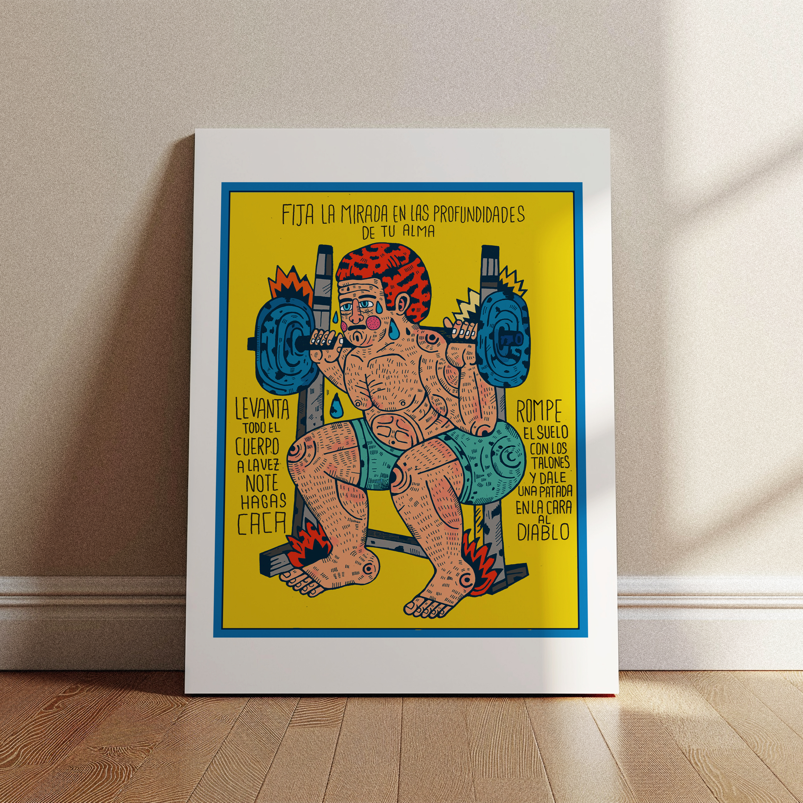 Sentadilla - Lámina de Asís Percales - Imagen 2